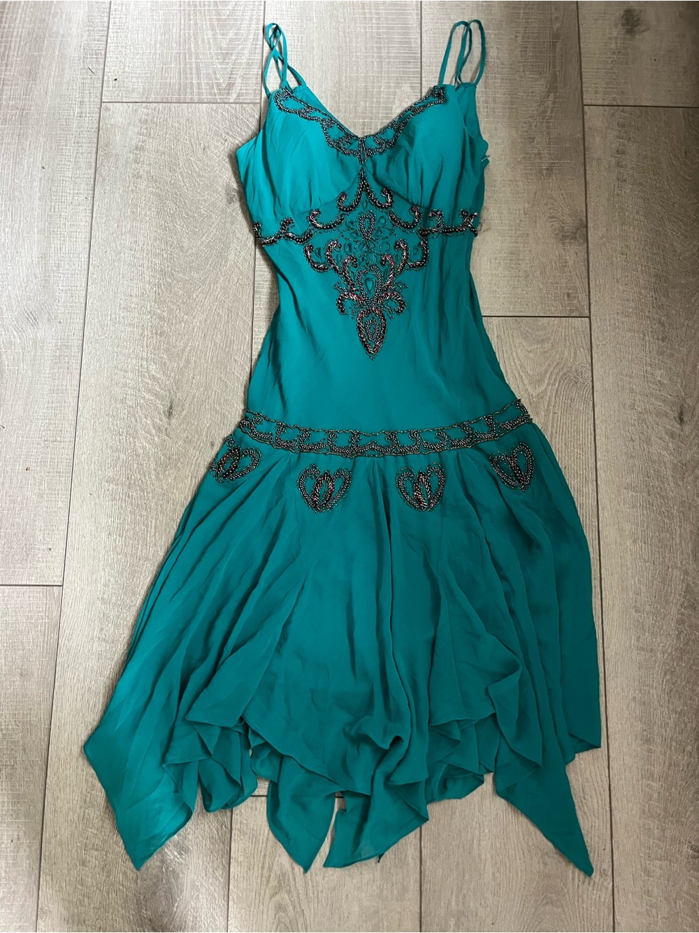 Sue Wong Stye Beaded Y2K Dress